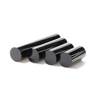 Asta in acrilico per tasselli, chiara asta in acri 2 Pcs Acrylic Dowel Rods, 10-15Mm Dia 500Mm Length Black Acrylic Round Rod for DIY Crafts Party Decorations Gardening,15mm(15mm)
