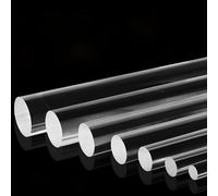 Asta in acrilico per tasselli, chiara asta in acri 2 Pcs Acrylic Dowel Rods, 12-20Mm Dia 500Mm Length Clear Acrylic Round Rod for DIY Crafts Party Decorations Gardening,12mm(18mm)