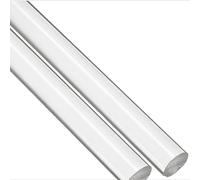 Asta in acrilico per tasselli, chiara asta in acri Acrylic Rods Transparent,500Mm Length for DIY Handmade Crafts Handmade Art Supplies,2Pcs,30mm(30mm)