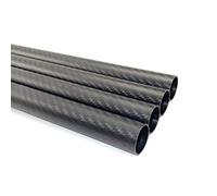 Asta in fibra di carbonio, 2 pezzi aste in cave, lunghezza 0,5 m, composito opaco Twill, durezza 3K, tubo in pieno(22 * 20 * 500Mm)