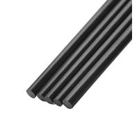 Asta in fibra di carbonio solida da 10 pezzi, barra tonda nera da 50 cm, diametro 0,5-3 mm, for aquilone RC fai da te(0.6mm)