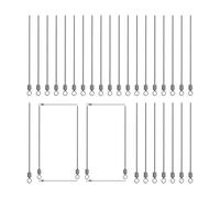 Asta In Filo Per Esca Da - Filo Per Esca Per Spinner Da 100 Pezzi, Acciaio Inossidabile 5,8 Cm 0,9 Mm, Forte Accessorio Per Attrezzatura Antiruggine | Bass Shore Dock River Lake Ice Seawater Bea