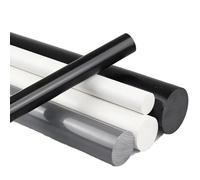 Asta In Plastica Rigida In PVC, Barra Billet Da 495 Mm, Eccellente Isolamento Elettrico, Resistente Agli Agenti Chimici, Diametro Da 8 Mm A 45 Mm(White,15mm 4Pcs)