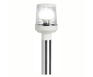 Asta luminosa 60 cm. retrattile luce bianca 360° plastica bianca