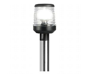 Asta luminosa 60 cm. retrattile luce bianca 360° plastica nera