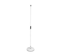 ASTA MICROFONICA DIRITTA CON BASE TONDA BIANCO SUPPORTO PER MICROFONO MS 23 W