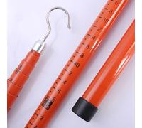 Asta misurazione Asta Di Misurazione 'altezza Su Asta In Resina Epossidica, Prolunga Isolata Per Asta Di Rilevamento, Attrezzatura Per Rilevamento Ad Alta Tensione E Borsa(4 pieces,18m/59ft)