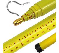 Asta misurazione Asta Misurazione Telescopica Isolata Regolabile, Asta Misurazione 'altezza Carico Gialla, Ispezioni Linee Elettriche Su Torri Telecomunicazioni(Yellow,26.2ft/8m)