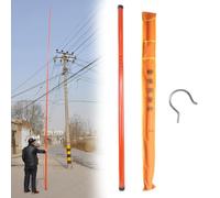 Asta Misurazione Isolata Leggera Asta Estensibile, Con Asta Regolabile, Asta Di Misurazione Della Distanza Per La Misurazione Della Potenza Elettrica(10m/32.8ft)