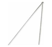Asta Parafango 370mm Zincata Doppia Argento - Set di 4 Pezzi MVTEK