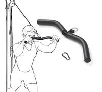 Asta per allenamento della forza, per palestra, bicipiti, lunghezza 40 cm, per bodybuilding, tricipiti