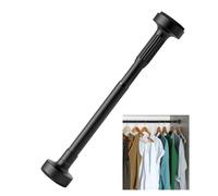 Asta per armadio a tensione regolabile, barra salvaspazio in acciaio inox per una facile organizzazione del guardaroba (bianco, 110-190 cm) - installazione senza trapano, perfetta per piccoli spazi
