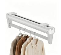 asta per armadio Barre Per Armadio Con Montaggio Superiore Su Asta Per Armadio, Asta Sospesa Stile Estraibile L'organizzazione 'armadio, Barra Per Armadio Resistente(White,56cm/22in)
