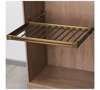 Asta per Armadio Estraibile Estensibile - Portapantaloni Estraibile per Guardaroba, Asta per Guardaroba Estensibile in Acciaio, Supporto per Organizzatore di Abbigliamento Regolabile