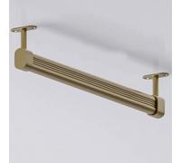 Asta per armadio in alluminio resistente - Asta per montaggio superiore per appendiabiti, tubo corto per armadio da 23,6 pollici (60 cm) - Ideale per armadi da 18-50 pollici (finitura champa