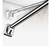 Asta per Asciugatura Non Perforata Balconi, Bastone per Tende Doccia Estensibile Molla, Asta per Tende Telescopica, Binario per Tenda da Doccia per Guardaroba, Asta per Tenda Porta(Size:100-170cm)