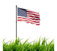 Asta per bandiera a terra per esterni, palo per bandiera ad alto vento, asta per bandiera residenziale resistente per cortile, prato, patio, cortile, luoghi commerciali