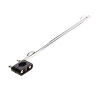 Asta per bandiera regolabile per barca, supporto per asta per bandiera, kit per lampada marina resistente, set di clip per bandiera per uso su binario del ponte, attacco per bandiera per moto d'acqua