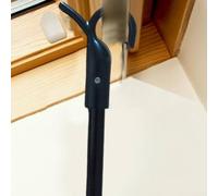 Asta per finestra, 2 pezzi, asta telescopica per tende apribottiglie, maniglia di estensione con ganci, compatibile con lucernari Velux e persiane