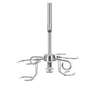 Asta per flebo da soffitto/parete con binario scorrevole e carrucola - Supporto per infusione regolabile in altezza in acciaio inossidabile, per uso domestico, clinico e ospedaliero.