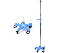 Asta per flebo IV Supporto per infusione medica con ruote da 43~75 pollici espositore regolabile in altezza - per ospedale, clinica privata e casa(B)