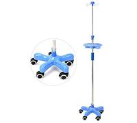 Asta per flebo IV Supporto per infusione medica con ruote da 43~75 pollici espositore regolabile in altezza - per ospedale, clinica privata e casa(C)