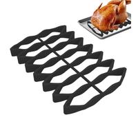 Asta per in silicone - Supporto per forno a microonde, senza bastone, per rimuovere l'olio per pollo e dimagrire