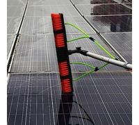 Asta per la Pulizia dei vetri alimentata ad Acqua da 4-12 m per Pannelli solari, Spazzola telescopica con tergivetro, Ideale per la Manutenzione degli impianti fotovoltaici e la Pulizia effi