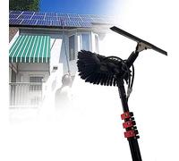 Asta per la Pulizia delle finestre da 12 m con Alimentazione idrica, Spazzola Estensibile, Pulizia del Tetto, Pulizia dei Pannelli fotovoltaici/Pulizia delle finestre, 3,6 m/12 Pie