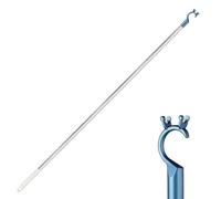 Asta per lucernario apribile con ganci per bastone, asta per finestra da tetto, asta con gancio, estensione per finestra con gancio, estensione per maniglia per finestra (blu)