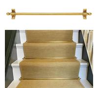 Asta per moquette per scale - Confezione da 1 in ottone cavo con kit di montaggio, dimensioni 24" 28" 32" 36" 40" Oro per casa moderna, hotel, museo, galleria, biblioteca(28inch/71cm)