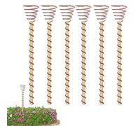 Asta per piante in rame, antenna da giardino in rame elettrico - 6 antenne a bobina di rame da 12 pollici | pali lunghi in rame per il giardino, piantagione elettronica, i nostri pali per piante