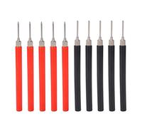 Asta per prove Raccordo a vite fai da te rosso nero multimetro universale ago di prova per test del circuito Strumento professionale ABS Ottone nichelato 5 Rosso 5
