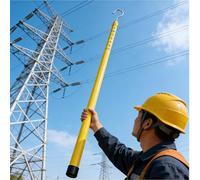 Asta Per Rilevamento Retrattile Con Borsa Per Il Trasporto E Guanti Isolanti, Aste Telescopiche Leggere Per Misurare L'altezza, Di Misurazione Isolante Portatile(L 6m/19.7')