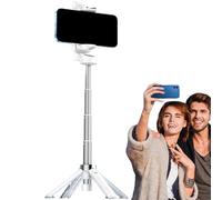 Asta per selfie da viaggio, universale, 150 cm, supporto per telefono rotante, treppiede leggero, borsa da viaggio, accessorio per studio mobile per registrazione videoconferenze