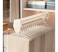 Asta Per Servomuto Estraibile, Supporto Estensibile Per Organizer Per Vestiti, 10,24-22,44 Pollici, Struttura Antiscivolo, Guide Di Smorzamento Silenziose, Rack Per Pantaloni E Ca(Size:26cm (10.24in))