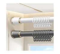 Asta per tenda a tensione regolabile, antiscivolo, telescopico, senza trapano, installazione per bagno, cucina, camper, armadio, divisorio per doccia