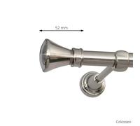 Asta per Tenda / Bastone Doppia & Singola Acciaio 19 mm SET Terminali ROLLMAXXX