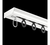 Asta per tenda curva ultra sottile (1-4 m) in lega di alluminio per montaggio a soffitto, sistema di binario per divisori/soggiorno/camera da letto/finestre interne, opzioni di colore versatili