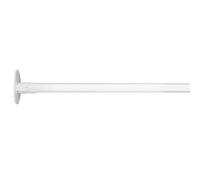 Asta per Tenda da Armadio Angolare, Supporto Acciaio Inox per Tenda Doccia, Asta Telescopica Girevole 180°, Aste per Tendaggi Angolari, Asta per Guardaroba Antiscivolo(Size:130-180cm,Color:Bianco)