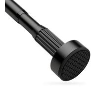 Asta per Tenda da Doccia Estensibile 35-250cm, Bastone Tende a Pressione, Asta telescopica Senza forare, bastone telescopico in Acciaio Inox per Armadio, Bagno, Balcone(Nero,35-50cm)