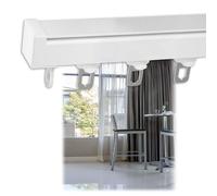Asta per tenda da doccia in alluminio 50 600 cm asta scorrevole a parete con rulli per una facile installazione privacy ed elegante decorazione per la casa