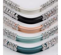 Asta per tenda da doccia regolabile e resistente, 4 m/6 m, in alluminio, flessibile, guida curva per bagno, vasca, finestre a baia e divisori per camper