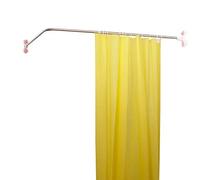 Asta per tenda doccia asta metallica retrattile a forma di L per appendere la tenda della doccia in bagno 100 x 100 cm