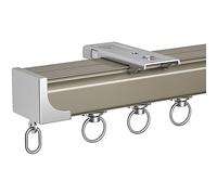 Asta per tenda in alluminio per montaggio a soffitto a parete divisorio per ospedali per uso interno ed esterno Lunghezze disponibili: 9,8 46 pollici Facile installazione Design moderno