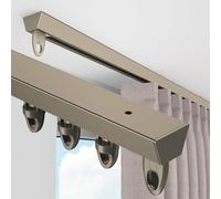 Asta per tenda in alluminio ultra fine da 14 m per soggiorno e camera da letto divisorio con accessori di montaggio color champagne 2,7 m soluzione moderna per la decorazione della casa