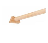 Asta per tenda in legno con staffa in legno di faggio, semplice asta romana, installazione laterale, kit di montaggio completo (120 cm), perfetto per l'arredamento della casa.