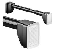 Asta per tenda regolabile 40490 cm, asta telescopica antiscivolo in acciaio inox, per finestre e porte del bagno, armadio, diametro 3 m
