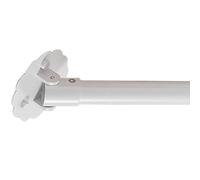 Asta per tenda regolabile antiscivolo con staffe girevoli a 180°, perfetta per tende da bagno e armadio, decorazione per la casa, facile installazione e design robusto