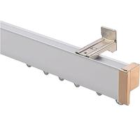 Asta per tenda regolabile in alluminio da 1,2 m per montaggio a soffitto, sistema divisorio bianco per soggiorno e camera da letto, perfetto per una decorazione elegante della casa